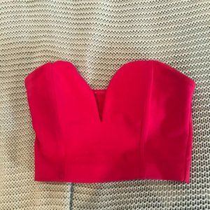 hot pink bustier/tube top, size S